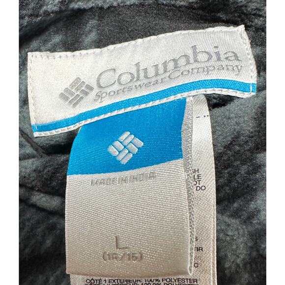 Columbia reversible youth size 14-16 black puffer vest EUC pockets - Picture 5 of 7